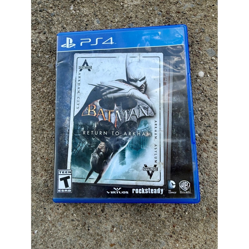 Batman Return to Arkham PS4 Arkham Asylum & City 2 Disc Bundle-Tested